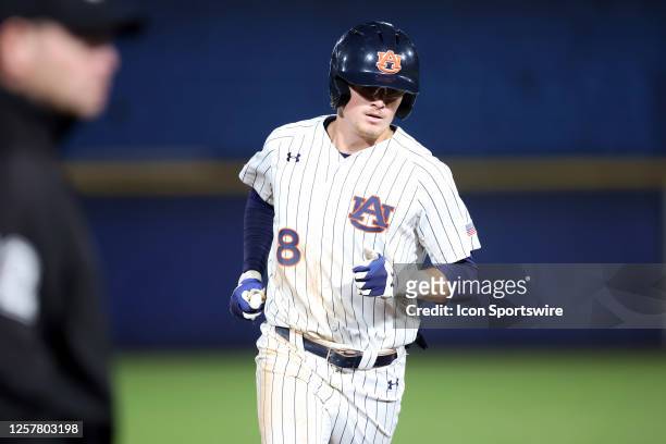 Auburn Tigers infielder Bryson Ware during the 2023 SEC Baseball Tournament game between the Missouri Tigers and the Auburn Tigers on May 23, 2023 at...