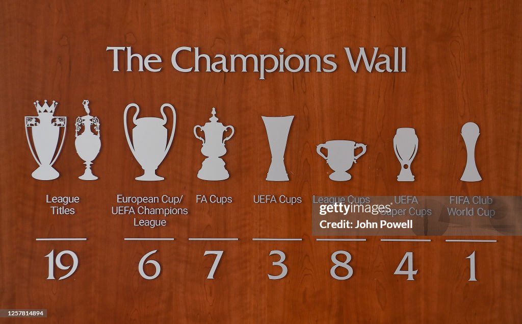 Liverpool Update the 'Champions Wall' at their Training Ground