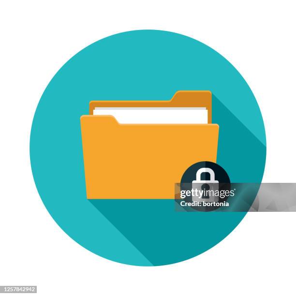 stockillustraties, clipart, cartoons en iconen met pictogram online-beveiliging van beveiligde documenten beveiligen - encryption