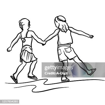 Childhood Friends Holding Hands Childhood Friends Holding Hands