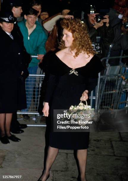 Sarah The Duchess of York arriving in Queensway, West London, circa January 1987.