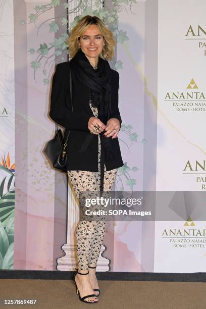 Laura Chimenti attends the red carpet of the inauguration of Anantara Palazzo Naiadi Rome Hotel at Piazza della Repubblica.