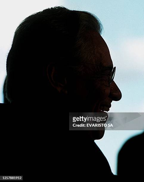 Fernando Henrique Cardoso, President of Brazil, while working in an office of the Government Palace in Brasilia, Brazil, 4 June 2001. Fernando...