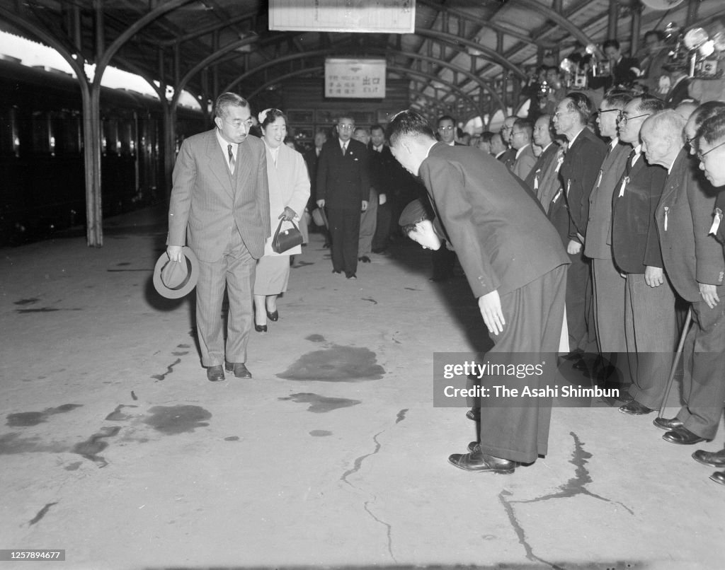 Emperor And Empress Visit Yamaguchi And Okayama
