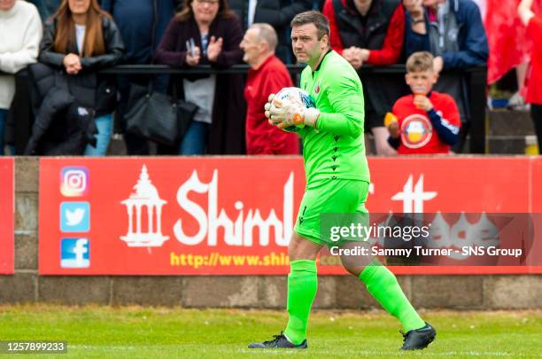 Spartan's Blair Carswell during the Scottish League two play-off final second leg between Albion Rovers and Spartans at Cliftonhill Stadium, on May...