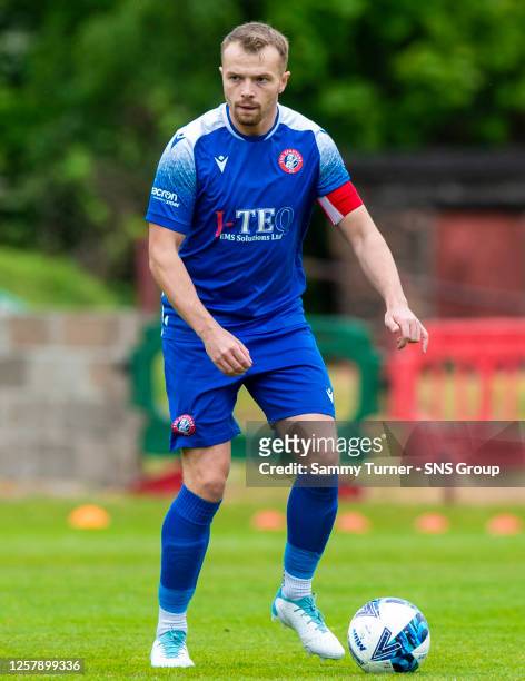 Spartans' Kevin Waugh during the Scottish League two play-off final second leg between Albion Rovers and Spartans at Cliftonhill Stadium, on May 20...