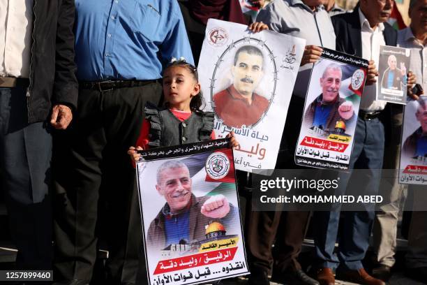 People in Gaza City on May 25 rally to demand Israel release terminally ill Palestinian prisoner Walid Daqqa , who was arrested in 1986 and sentenced...