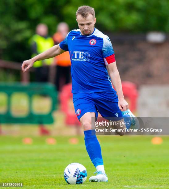 Spartans' Kevin Waugh during the Scottish League two play-off final second leg between Albion Rovers and Spartans at Cliftonhill Stadium, on May 20...
