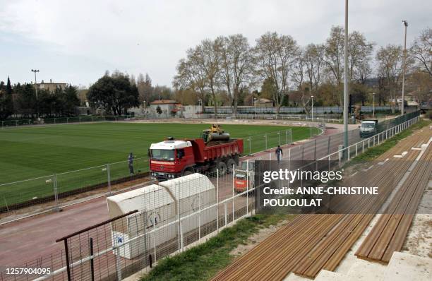 Picture taken 02 April 2007 in Marseille, southern France, shows the Jean Bouin stadium where the All Blacks team of New-Zealand will train before...