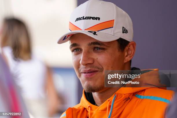 Lando Norris of Uk driving the McLaren F1 Team MCL60 Mercedes during the Formula 1 Grand Prix De Monaco 2023 on May 25th, 2023 in Montecarlo, Monaco.