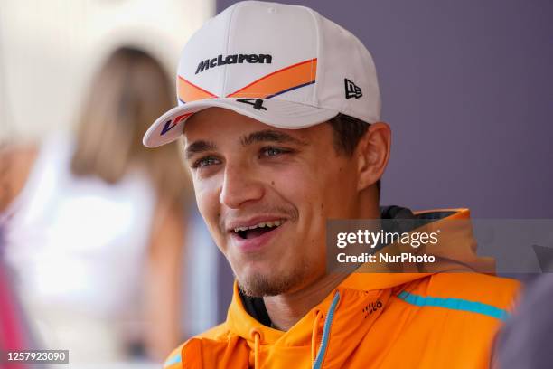 Lando Norris of Uk driving the McLaren F1 Team MCL60 Mercedes during the Formula 1 Grand Prix De Monaco 2023 on May 25th, 2023 in Montecarlo, Monaco.