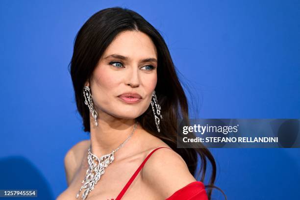 Italian model Bianca Balti arrives to attend the annual amfAR Cinema Against AIDS Cannes Gala at the Hotel du Cap-Eden-Roc in Cap d'Antibes, southern...
