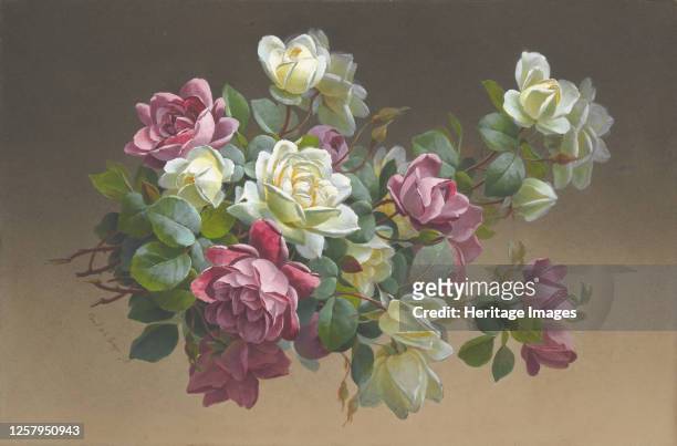Roses, late 19th-early 20th century. Artist Paul de Longpr�.