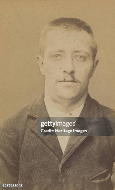 Lefran�ois. Charles, Albert. 27 ans, n� le 10/11/67 � Paris XXe. Horloger. Anarchiste. 2/7/94, 1894. Artist Alphonse Bertillon.