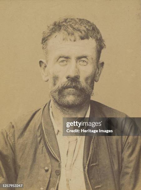 Pichon. Ernest. 41 ans, n� le 2/11/52 � Villard-Rixoire . Terrassier. Anarchiste. 2/7/94, 1894. Artist Alphonse Bertillon.