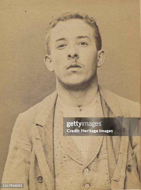 Schul�. Armand. 21 ans, n� le 28/2/73 � Choisy-le-Roi. Comptable. Anarchiste. 2/7/94, 1894. Artist Alphonse Bertillon.