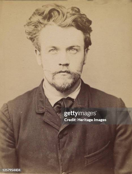 Brunet. Georges. 25 ans, n� � Paris. Menuisier. Anarchiste. 4/2/94, 1894. Artist Alphonse Bertillon.