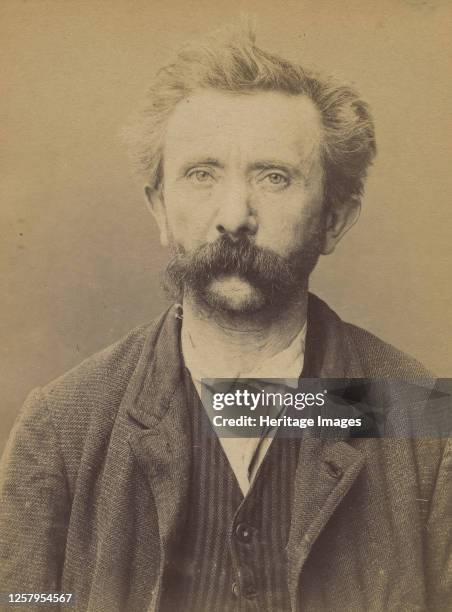 Brunel. Alexandre. 50 ans, n� le 25/12/43 � Renaix . Menuisier. Anarchiste. 3/7/94, 1894. Artist Alphonse Bertillon.