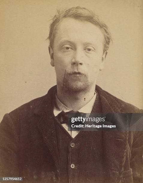 Bert. Georges, Henri. 27 ans, n� � Bayeux . Menuisier. Anarchiste. 23/4/92, 1892. Artist Alphonse Bertillon.