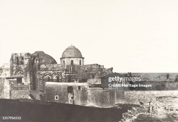 Rusalem, Saint-S�pulcre, Vue g�n�rale 1854. Artist Auguste Salzmann.