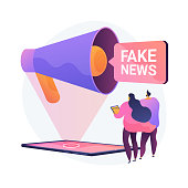 Fake news vector concept metaphor