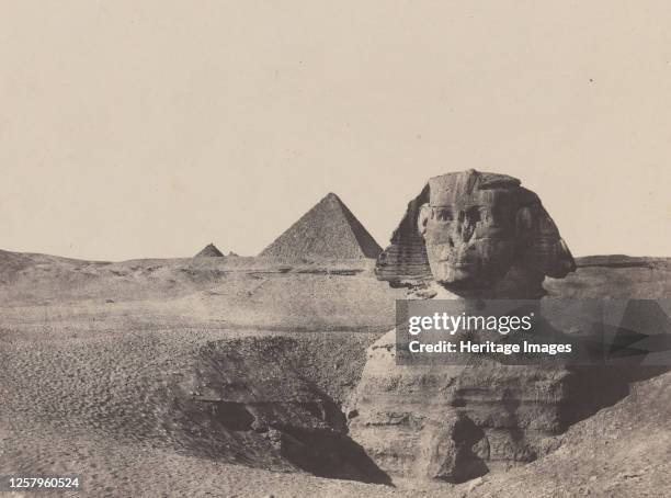 �gypte Moyenne, Le Sphinx, December 1849, printed 1852. Artist Maxime du Camp.