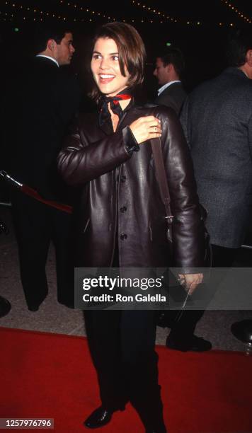 Lori Loughlin attends "The Juror" Premiere at the Cineplex Odeon Theater in Century City, California on January 29, 1996.