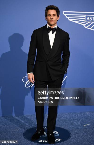 Actor James Marsden arrives to attend the annual amfAR Cinema Against AIDS Cannes Gala at the Hotel du Cap-Eden-Roc in Cap d'Antibes, southern...
