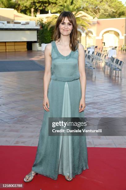 Paola Cortellesi attends the third day of Filming Italy Sardegna Festival at Forte Village Resort on July 24, 2020 in Santa Margherita di Pula, Italy.