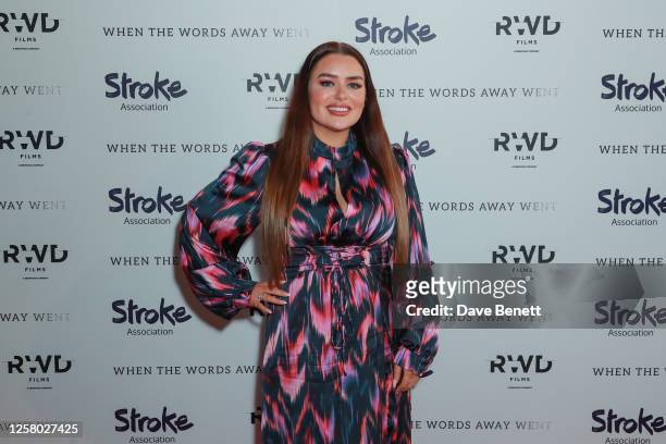 Amy Christophers attends the premiere of Stroke Association's "When The Words Away Went" at BFI Southbank on May 25, 2023 in London, England....