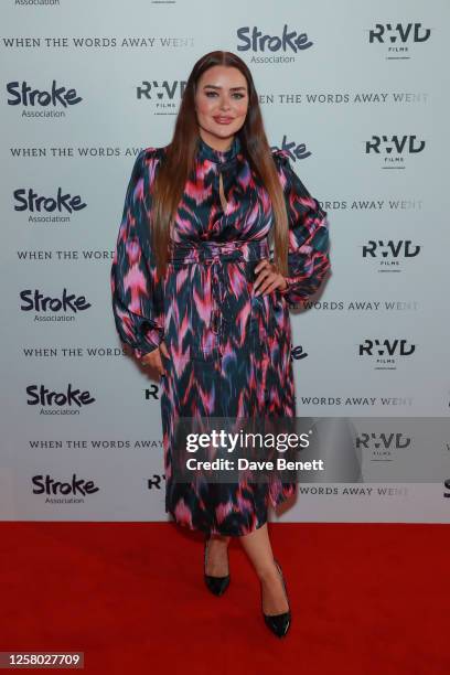 Amy Christophers attends the premiere of Stroke Association's "When The Words Away Went" at BFI Southbank on May 25, 2023 in London, England....