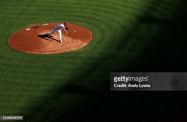 Sonny Gray of the Cincinnati Reds throws a pitch against the Detroit Tigers during the Opening Day of the 2020 season for both teams at Great...
