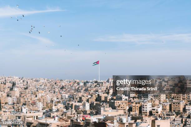 panoramic view of amman - amman - fotografias e filmes do acervo