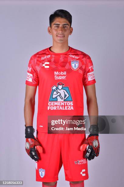 Carlos Rodas, Goalkeeper of Pachuca poses during the Pachuca FC portait session on July 23, 2020 in Pachuca, Mexico.