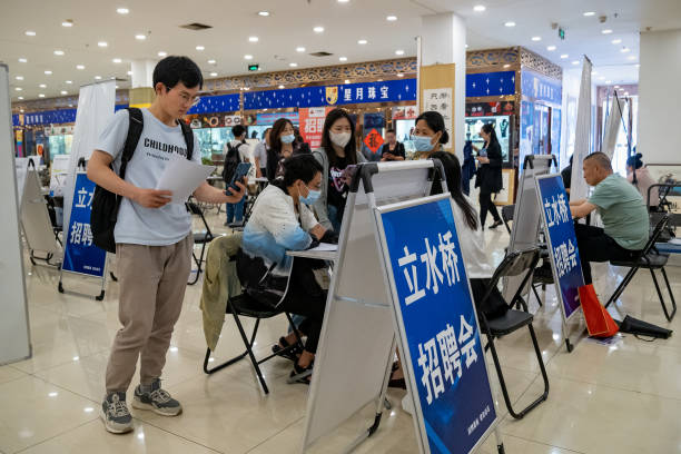 CHN: Job Seekers at a Job Fair in Beijing
