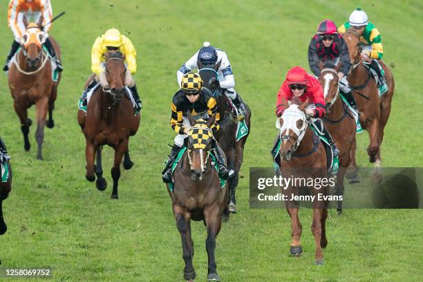 Jason Collett on Eiger wins race 3 the Tab Highway Class 3 Plate during Sydney Racing at Rosehill Gardens on July 25, 2020 in Sydney, Australia.