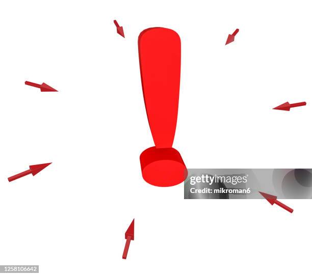 Red Rage Exclamation Mark Red Exclamation Mark Photos and Premium High Res Pictures - Getty Images