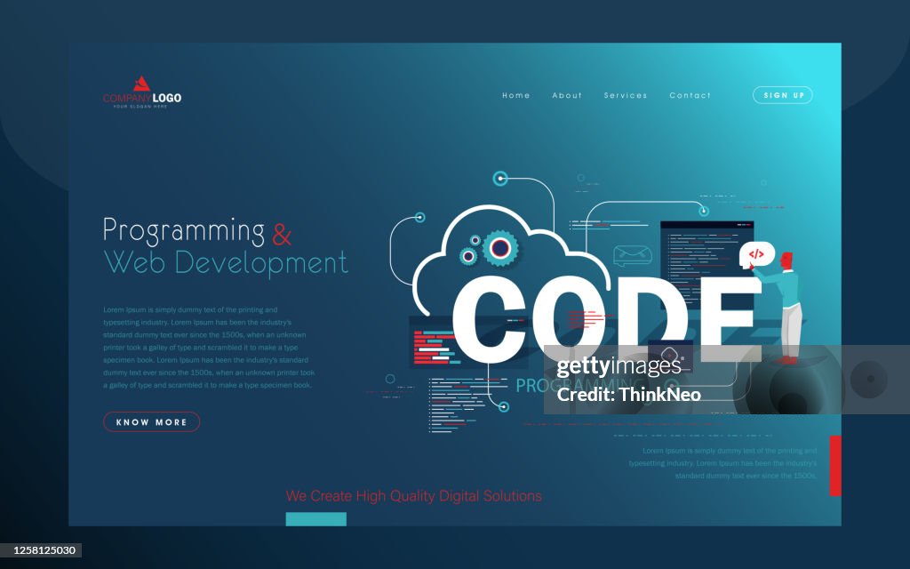 Website App Design Development Technology Software Code Programming Ui ...