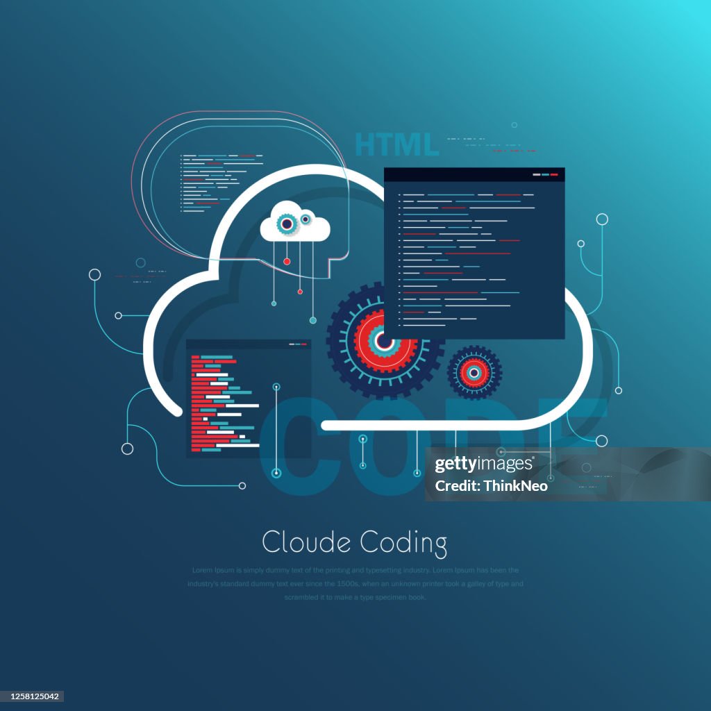 Software Development And Programming Concept High-Res Vector Graphic ...