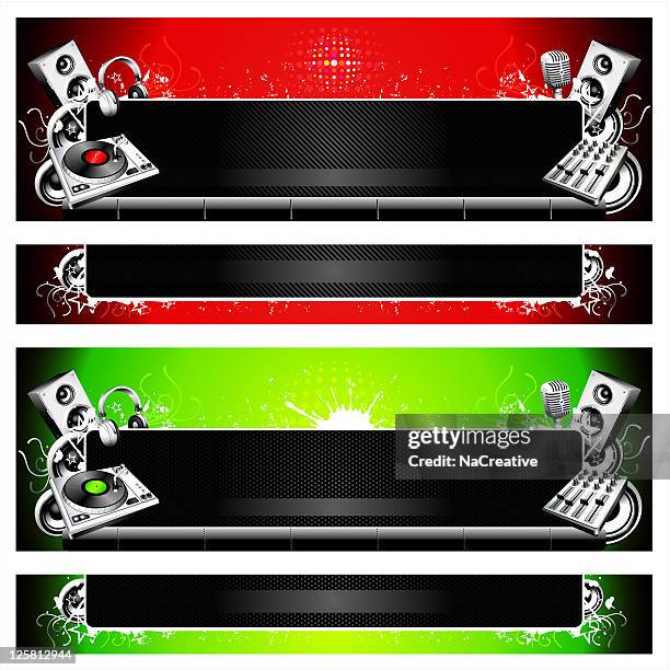 music website template - deck background stock illustrations