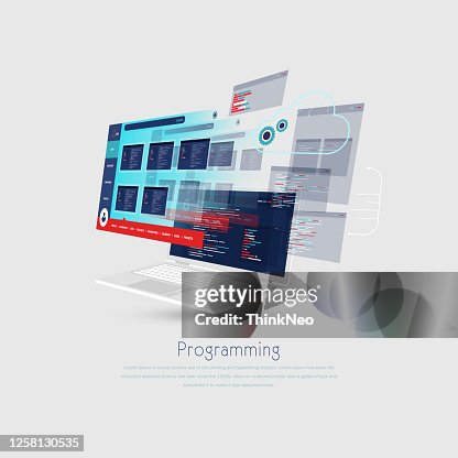 Website App Design Development Technology Software Code Programming Ui ...