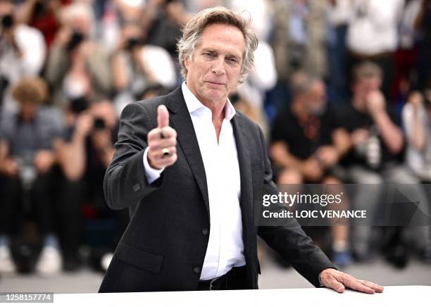 Actor William Fichtner poses during a photocall for the film "Hypnotic" at the 76th edition of the Cannes Film Festival in Cannes, southern France,...