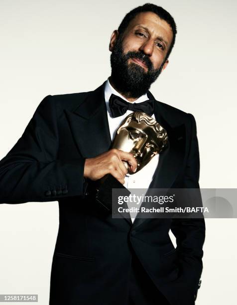 Actor Adeel Akhtar, is photographed at BAFTA's television awards with P&O Cruises on May 14, 2023 in London, England.