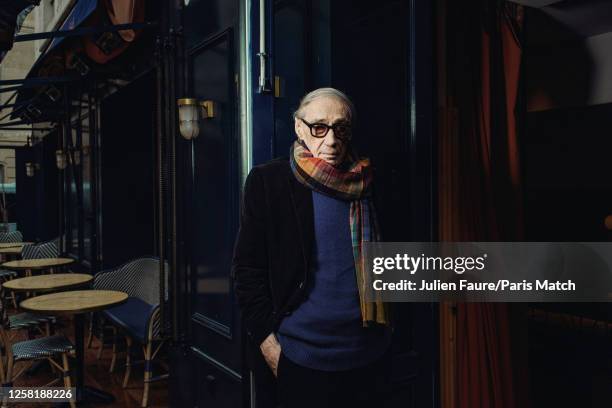 March 23 : Film director Andre Techine is photographed for Paris Match on March 23, 2023 in Paris, France.