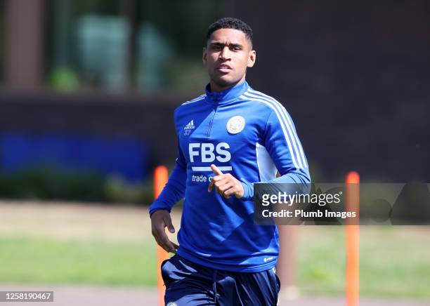 Tete of Leicester City during the Leicester City training session at Leicester City Training Ground, Seagrave on May 26, 2023 in Leicester, United...