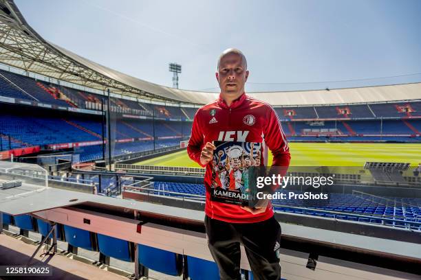 Stadion de Kuip, Stadium of Feyenoord. Dutch Eredivisie season 2022-2023. AD and Feyenoord trainer Arne Slot present book. - Photo by Icon sport