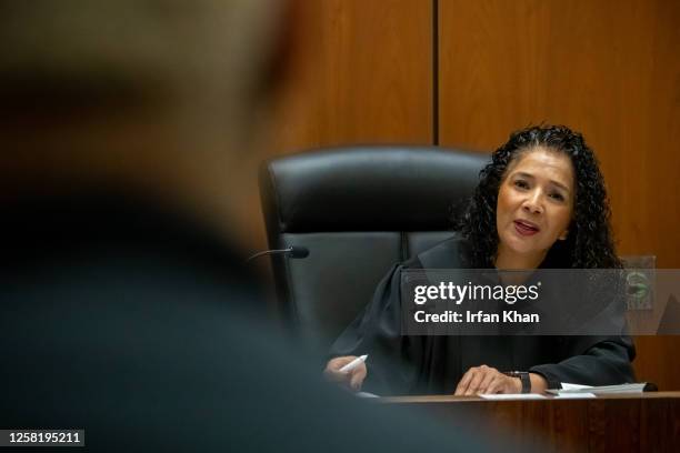 The defendant appears before Judge Maria Lucy Armendariz in Dept. 48, Clara Shortridge Foltz Criminal Justice Center, Los Angeles, CA.
