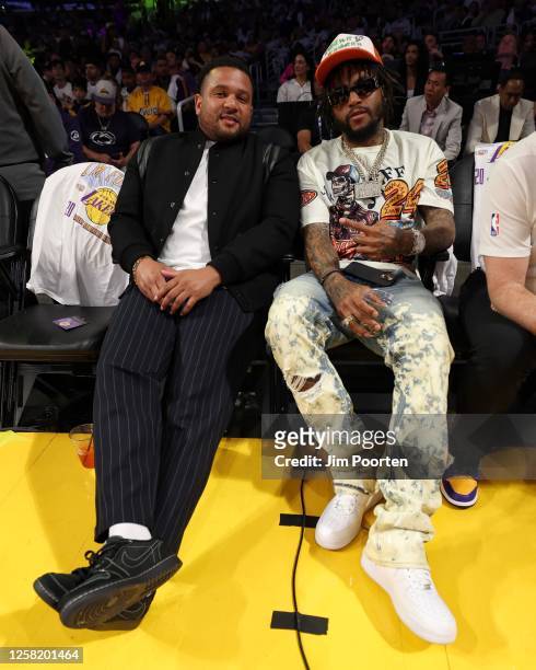 Desean Jackson attends Game 3 of the 2023 NBA Playoffs between the Denver Nuggets and Los Angeles Lakers on May 20, 2023 at Crypto.Com Arena in Los...