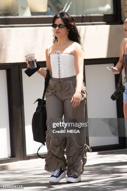 Camila Cabello is seen out for a walk on May 26, 2023 in New York, New York.