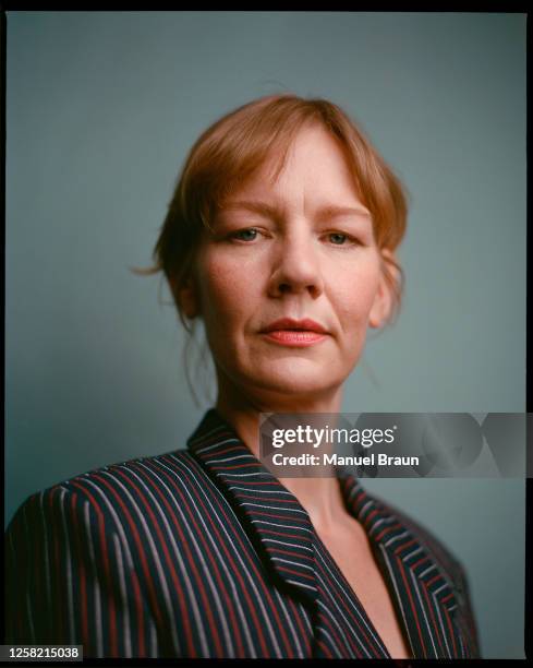 Actress Sandra Huller of the film "The Zone Of Interest" poses for a portrait shoot during the 76th Cannes Film Festival, on May 22, 2023 in Cannes,...